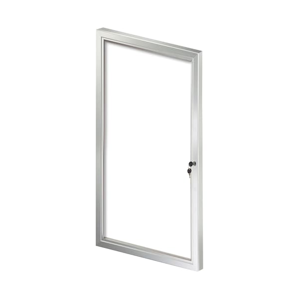 Enclosed Message Board, 23" W, 42.32" H, Aluminum